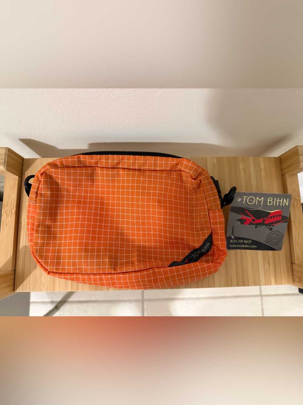 TOM BIHN 3D All Fabric Organizer - NWT Zest Orange